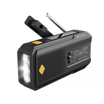 Sandberg Survivor Radio All-in-1 2000, portátil, AM, FM, 87–180 MHz, 520–1710 kHz, 3 W, analógico