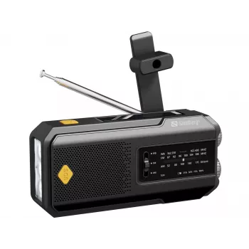 Sandberg Survivor Radio All-in-1 2000, portátil, AM, FM, 87–180 MHz, 520–1710 kHz, 3 W, analógico