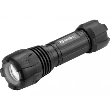 Sandberg Survivor Torch para pilha AAA, lanterna de mão, preto, alumínio, LED, 3 W, 150 lm