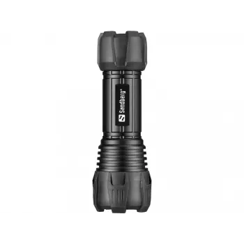 Sandberg Survivor Torch para pilha AAA, lanterna de mão, preto, alumínio, LED, 3 W, 150 lm