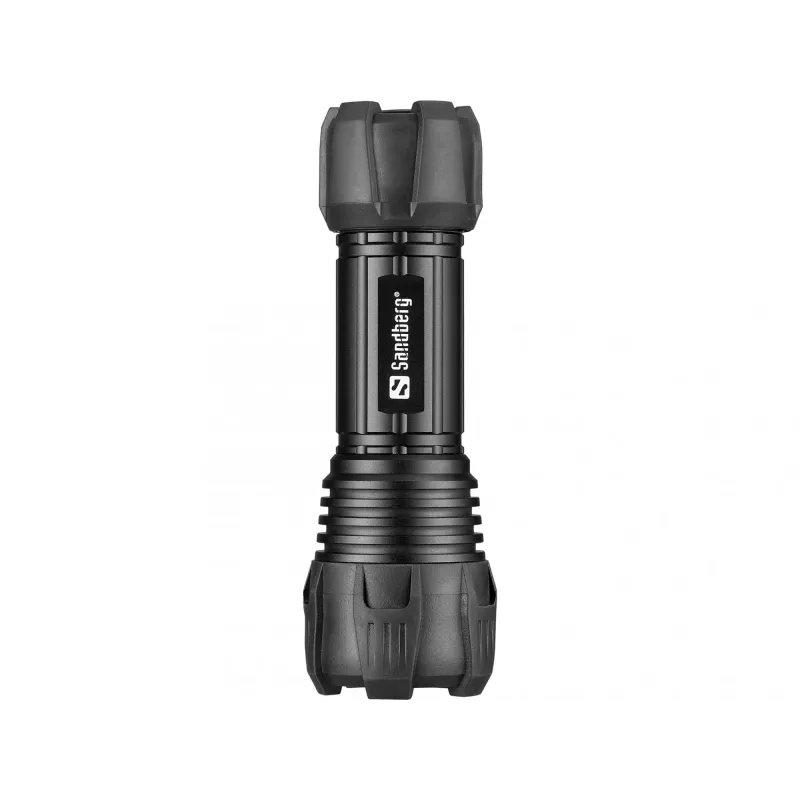 Sandberg Survivor Torch para pilha AAA, lanterna de mão, preto, alumínio, LED, 3 W, 150 lm