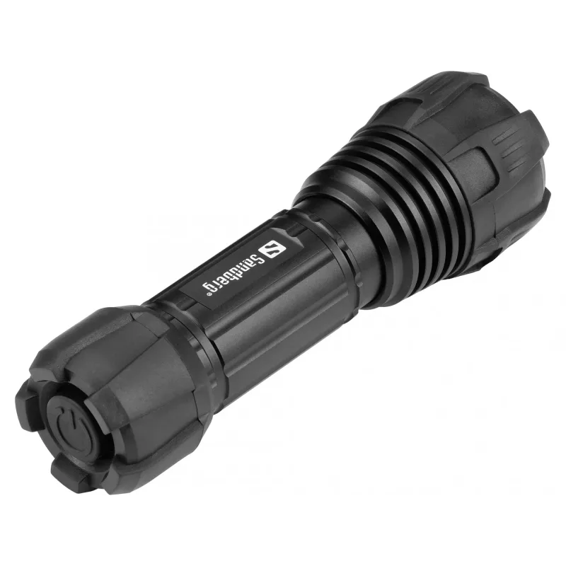 Sandberg Survivor Torch para pilha AAA, lanterna de mão, preto, alumínio, LED, 3 W, 150 lm