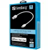 Cabo Sandberg USB Lightning MFI 0,2 m branco