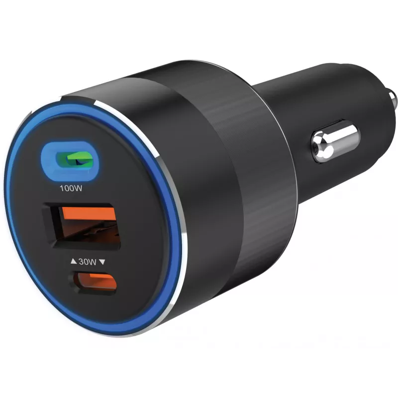 Carregador de automóvel Sandberg 3in1 130W USB-C PD carregador rápido universal