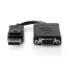 Adaptador de cabo de vídeo DELL 492-11715 DisplayPort para VGA preto