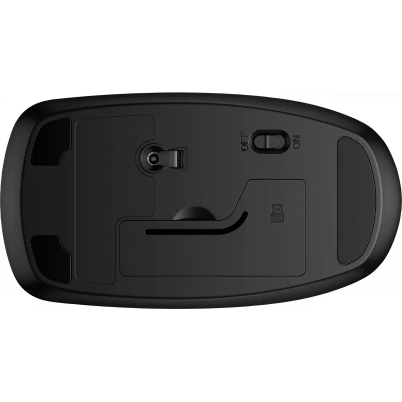HP 235 rato sem fios, ótico, 3 botões, 2,4 GHz, recetor USB, preto