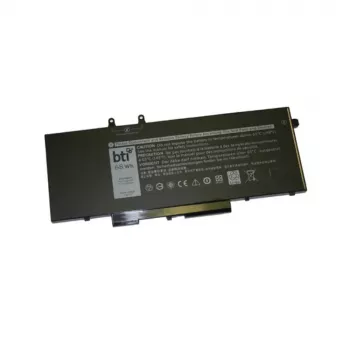 Bateria de substituição BTI de 4 células para a série Dell Precision/Latitude – 7,6V 68Wh (8500 mAh), polímero de lítio, preta
