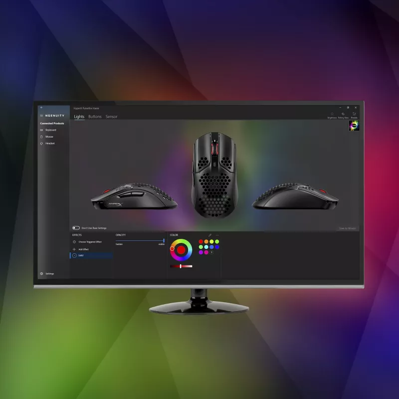 HyperX Pulsefire Haste - rato gaming (preto-vermelho)