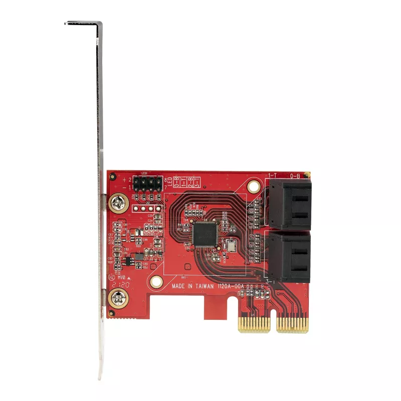 Placa SATA PCIe StarTech.com - placa de expansão SATA PCIe de 4 portas - 6 Gbit/s - chapa low-profile - conectores SATA empilhados - ASM1164 Non-RAID - conversor PCI Express para SATA