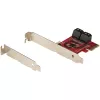 Placa SATA PCIe StarTech.com - placa de expansão SATA PCIe de 4 portas - 6 Gbit/s - chapa low-profile - conectores SATA empilhados - ASM1164 Non-RAID - conversor PCI Express para SATA