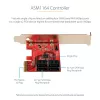 Placa SATA PCIe StarTech.com - placa de expansão SATA PCIe de 4 portas - 6 Gbit/s - chapa low-profile - conectores SATA empilhados - ASM1164 Non-RAID - conversor PCI Express para SATA