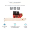 Placa SATA PCIe StarTech.com - placa de expansão SATA PCIe de 4 portas - 6 Gbit/s - chapa low-profile - conectores SATA empilhados - ASM1164 Non-RAID - conversor PCI Express para SATA