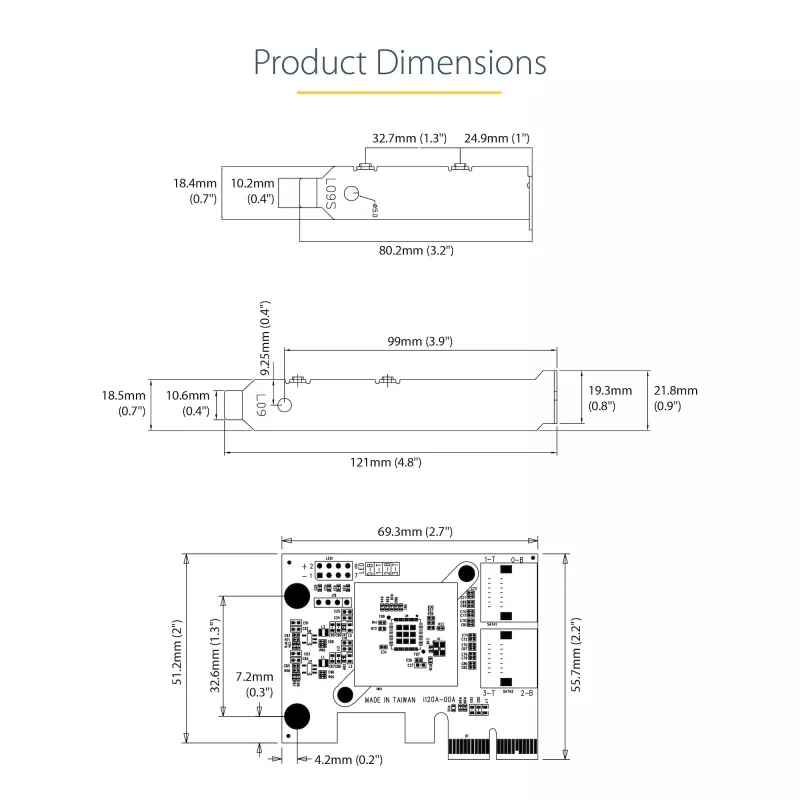 Placa SATA PCIe StarTech.com - placa de expansão SATA PCIe de 4 portas - 6 Gbit/s - chapa low-profile - conectores SATA empilhados - ASM1164 Non-RAID - conversor PCI Express para SATA