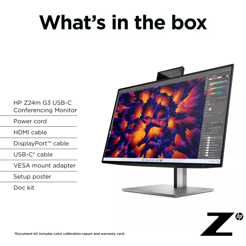 Monitor HP Z24m G3 23,8 polegadas Quad HD 2560 x 1440