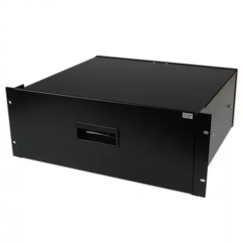 Gaveta de armazenamento StarTech.com 4U preta em aço para racks e armários de 19in