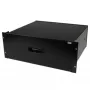 Gaveta de armazenamento StarTech.com 4U preta em aço para racks e armários de 19in