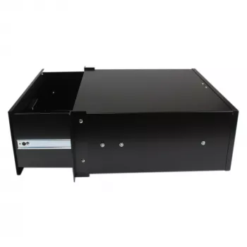 Gaveta de armazenamento StarTech.com 4U preta em aço para racks e armários de 19in