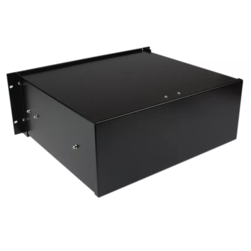 Gaveta de armazenamento StarTech.com 4U preta em aço para racks e armários de 19in