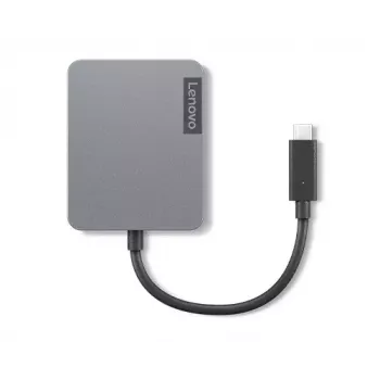 Dock/replicador de portas para portátil Lenovo 4X91A30366 com fios USB 2.0 Type-C cinzento