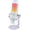 HyperX QuadCast S - microfone USB (branco-cinzento) - iluminação RGB