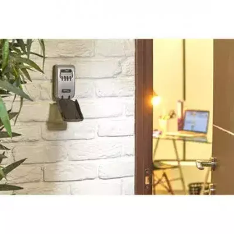 Cofre de parede MASTER LOCK médio com botão rotativo iluminado porta-chaves Select Access® cinzento