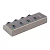 Hub USB-C de 4 portas com alimentação própria StarTech.com com interruptores individuais de ligar/desligar, hub de expansão USB 3.0 5Gbps com fonte de alimentação, hub USB-C para USB-A para computador de secretária/portátil, hub USB Type-C com BC 1.2