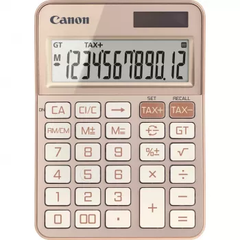 Calculadora básica Canon KS-125KB de secretária 12 dígitos Ouro rosa