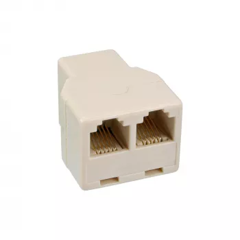 Distribuidor modular InLine 1x conector fêmea RJ12 / 2x conector fêmea RJ12 69999B