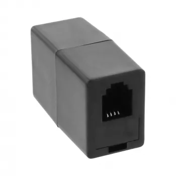 Acoplador modular InLine RJ10 4P4C conector fêmea/conector fêmea 69999E