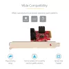 Placa SATA PCIe StarTech.com – Placa de expansão PCIe SATA de 6 portas – 6 Gbit/s – Perfil baixo/alto – Conectores SATA empilhados – ASM1166 Non-RAID – Conversor PCI Express para SATA