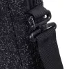 Mala de tiracolo Rivacase 7931 39,6 cm 15,6 polegadas preto branco