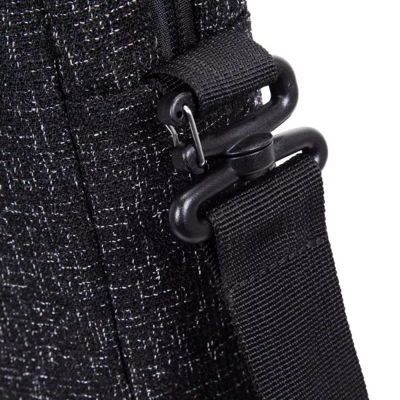 Mala de tiracolo Rivacase 7931 39,6 cm 15,6 polegadas preto branco