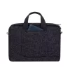 Mala de tiracolo Rivacase 7931 39,6 cm 15,6 polegadas preto branco
