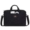 Mala de tiracolo Rivacase 7931 39,6 cm 15,6 polegadas preto branco