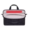 Mala de tiracolo Rivacase 7931 39,6 cm 15,6 polegadas preto branco