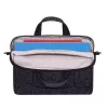 Mala de tiracolo Rivacase 7931 39,6 cm 15,6 polegadas preto branco