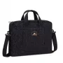 Mala de tiracolo Rivacase 7931 39,6 cm 15,6 polegadas preto branco