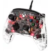 HyperX Clutch Gladiate – comando gaming RGB com fios – Xbox, gamepad, Xbox One, Xbox Series X, com fios, USB, USB Type-A, USB Type-C, transparente