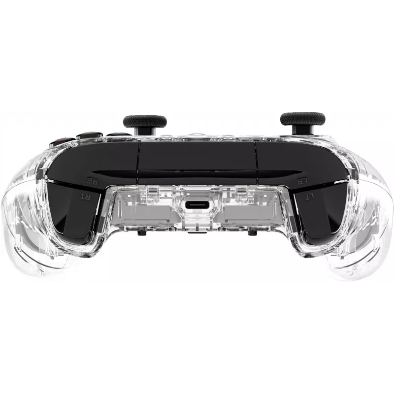 HyperX Clutch Gladiate – comando gaming RGB com fios – Xbox, gamepad, Xbox One, Xbox Series X, com fios, USB, USB Type-A, USB Type-C, transparente
