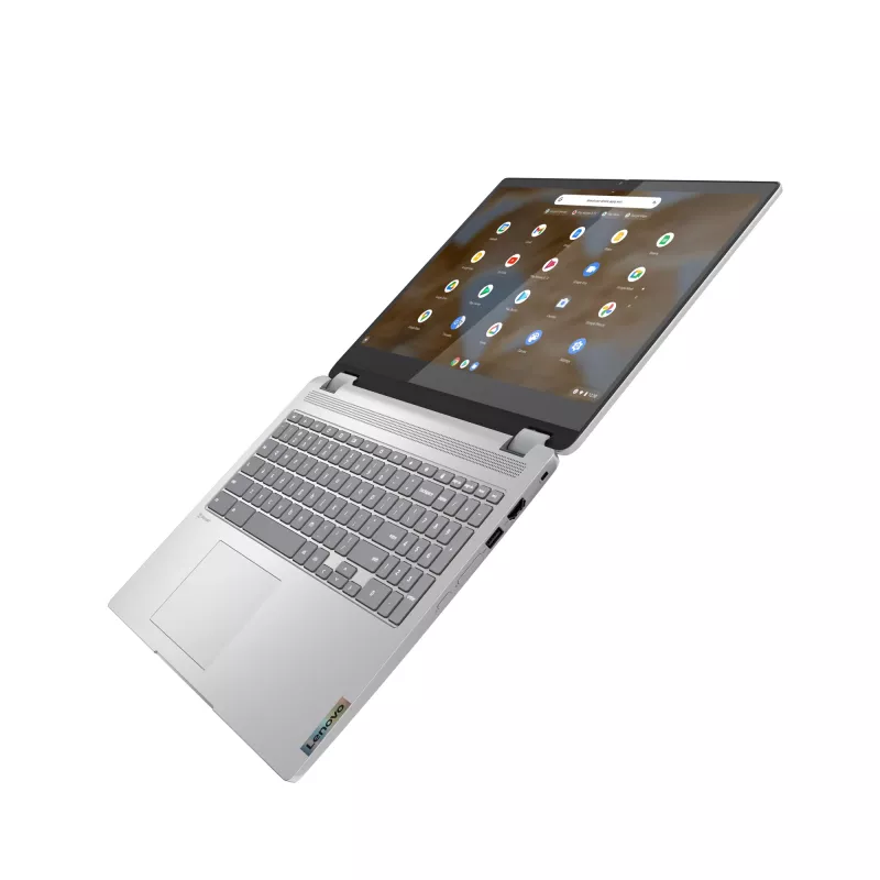 Lenovo IdeaPad Flex 3 Chromebook 15IJL7 82T30010GE, 15,6 polegadas Full HD tátil, Intel Celeron N4500, 8 GB RAM, 128 GB eMMC, Wi-Fi 6 (802.11ax), ChromeOS
