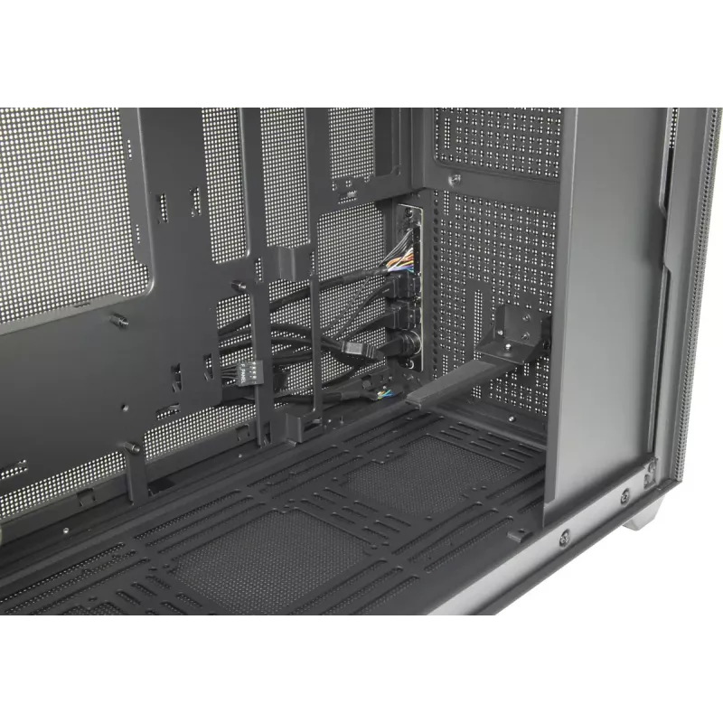 Caixa de PC Mini-Torre INTER-TECH IM-2 Expander, Mini-ITX/Micro ATX, suporta fontes de alimentação ATX/SFX, unidades de 2,5 polegadas e 3,5 polegadas, ventoinhas frontais/superiores 120/140 mm, preta