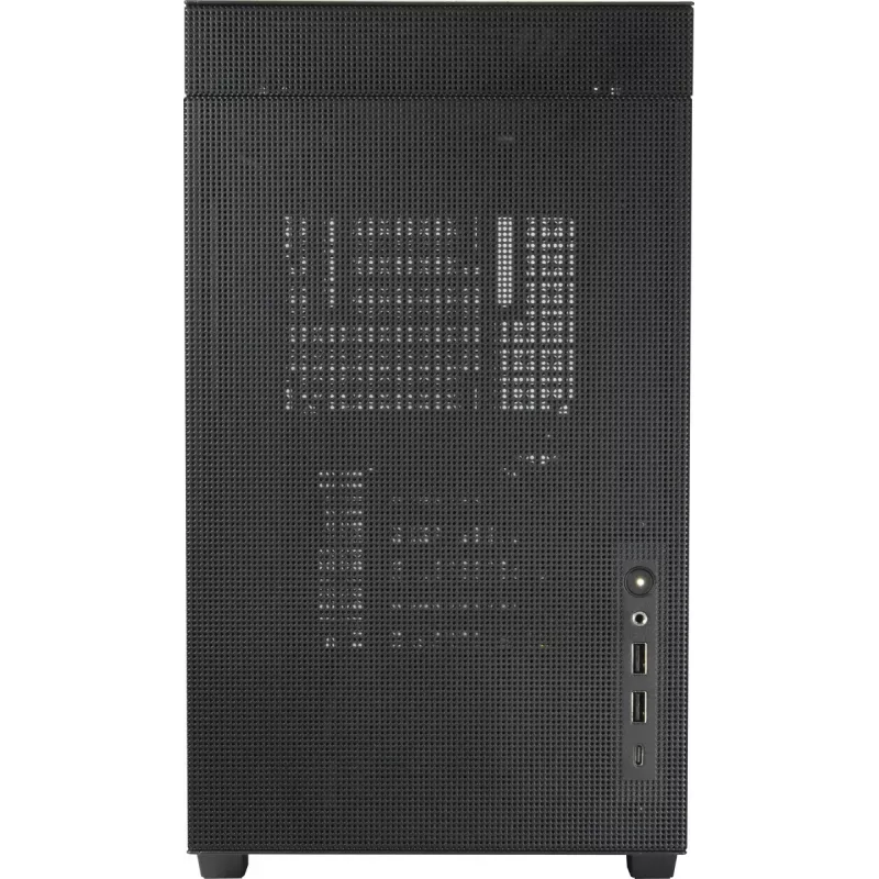 Caixa de PC Mini-Torre INTER-TECH IM-2 Expander, Mini-ITX/Micro ATX, suporta fontes de alimentação ATX/SFX, unidades de 2,5 polegadas e 3,5 polegadas, ventoinhas frontais/superiores 120/140 mm, preta