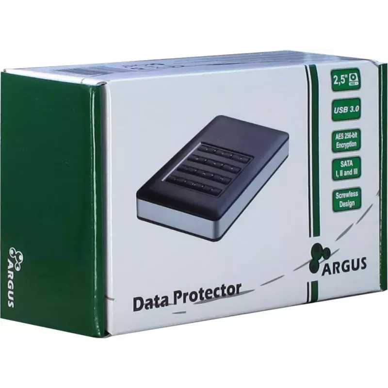 Caixa para disco rígido Inter-Tech GD-25LK01 alumínio preto 2,5 polegadas