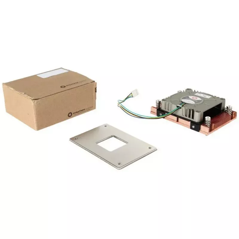 Dissipador de ar Dynatron A-18 para processador, 7 cm, cobre, cinzento