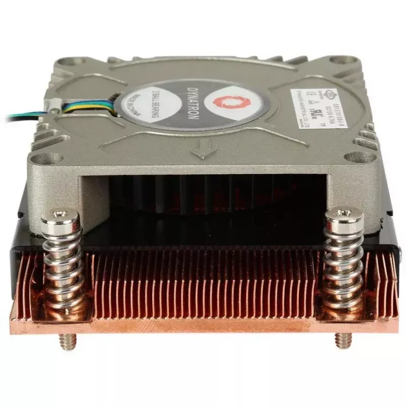Dissipador de ar Dynatron A-18 para processador, 7 cm, cobre, cinzento