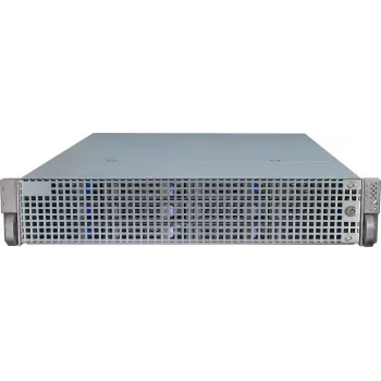 Caixa de servidor Inter-Tech IPC 2U-2412 Rack Preto, Prateado