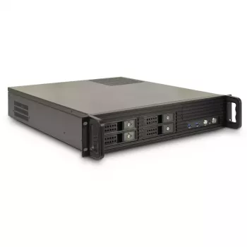 Rack de servidor Inter-Tech 2U-2504 Preto 480x527x89mm Ventoinha de 60mm