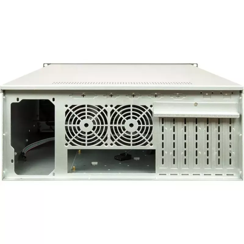 Caixa de computador Inter-Tech 4F28 Rack Preto, Prateado