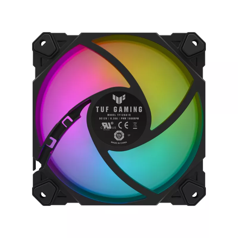 Ventoinha ASUS TUF Gaming TF120 ARGB caixa de computador dissipador de ar 12 cm preta