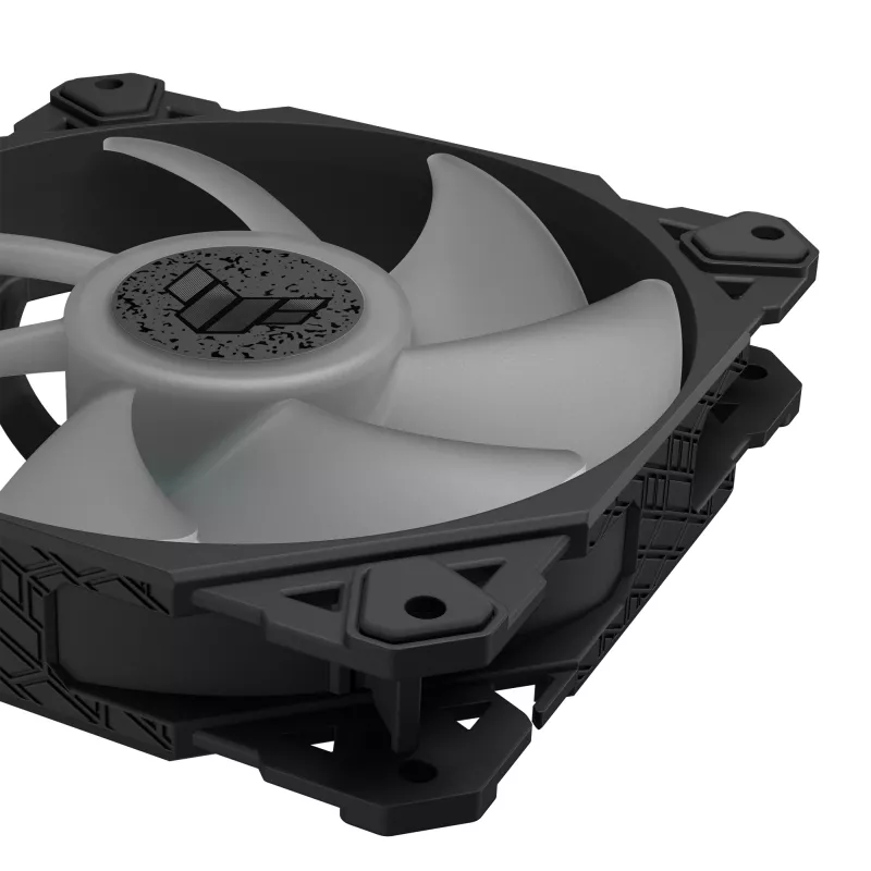Ventoinha ASUS TUF Gaming TF120 ARGB - kit de três com controlador ARGB caixa de computador dissipador de ar 12 cm preta